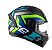 Capacete Spike II GTX ~ Peels PRETO/AZUL FOSCO  56 - Imagem 2