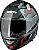 Capacete Bieffe Escamoteavel Bdynamic Attractie Preto Vermelho Com Óculos Interno  60 - Imagem 5