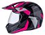 Capacete 3 Sport Hills Tipo Cross ~ Bieffe CINZA/PINK  60 - Imagem 2
