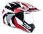 Capacete 3 Sport Hills Tipo Cross ~ Bieffe BRANCO/RUBRO  60 - Imagem 1