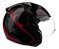 Capacete Mirage Edge Preto e Vermelho Com Óculos ~ Peels - Imagem 4