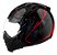 Capacete Mirage Edge Preto e Vermelho Com Óculos ~ Peels - Imagem 1