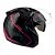 Capacete Mirage Edge Preto E Pink Com Óculos ~ Peels - Imagem 2