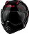 Capacete de Moto Mirage Edge Preto com Vermelho Com Óculos Peels  60 - Imagem 3