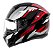 Capacete Fechado 2 BSN Preto Vermelho ~ Peels Spike  60 - Imagem 3