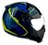 Capacete Mirage Edge Azul Dark e Amarelo Com Óculos ~ Peels - Imagem 2