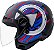 Capacete Aberto Freeway M Play Preto Azul Brilhante ~ Peels  62 - Imagem 1