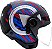 Capacete Aberto Freeway M Play Preto Azul Brilhante ~ Peels  58 - Imagem 2
