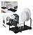 Escorredor Master Duplo Arthi Cromado Black Com Bica - Imagem 1