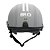 Capacete Coquinho Scooter Bike Moto Elétrica Br101 Vision Cristal Cinza  G - Imagem 3