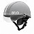 Capacete Coquinho Scooter Bike Moto Elétrica Br101 Vision Cristal Cinza  G - Imagem 1