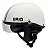 Capacete Coquinho Scooter Bike Moto Elétrica Br101 Vision Cristal Branco  P - Imagem 1
