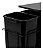 Lixeira Deslizante Dupla Preto Fosco 15l L375xa510xp460 Schmitt Preto - Imagem 2