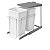 Lixeira Deslizante Dupla Cromo 15l 375 X 510 X 460 Schmitt - Imagem 1