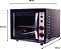 Forno de bancada elétrico Crystal Plus Advanced Black LAYR 46L 1750w Preto - Imagem 2