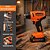 Soprador Térmico Famastil 21V Sem Fio com LED Bateria e Carregador Aquecimento 10s Autonomia 500º C 300W 18min - Imagem 2