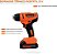 Soprador Térmico Famastil 21V Sem Fio com LED Bateria e Carregador Aquecimento 10s Autonomia 500º C 300W 18min - Imagem 5