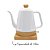 Chaleira Elétrica Porcelana Elegance Branca Perolizada 1l Tuut voltage 220V - Imagem 2