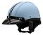 Capacete Coquinho Kraft Com Viseira Bike Moto Elétrica Azul  P - Imagem 2