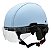 Capacete Coquinho Kraft Bike Elétrica Scooter Skate Viseira Azul Claro  P - Imagem 1