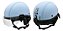 Capacete Coquinho Kraft Bike Elétrica Scooter Skate Viseira Azul Claro  P - Imagem 2