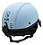 Capacete Coquinho Kraft Bike Elétrica Scooter Skate Viseira Azul Claro  G - Imagem 3