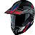Capacete Moto Bieffe Horizon 3Sport Dual Sport Grafismo Preto Vermelho Azul  56 - Imagem 4