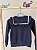 Tam: 4 - Janie & Jack - Blusa em malha azul, com babadinho - Imagem 2