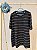 TAM 14. Reserva. Blusa preta com listras duplas marrons - Imagem 1