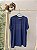 TAM PP - Track & Field - Blusa azul com estampa de desenhos de ondas - Imagem 1