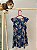 TAM 3 - Carter's - Vestido Azul com Flores Rosa - Imagem 2
