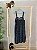 TAM 13-14 - Zara - Vestido Midi Azul com Flor Branca e Lastex no Busto - Imagem 2