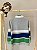 TAM 6 - Lacoste - Blusa Listrada Cinza/azul/verde - Imagem 2