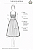 Vestido Dirndl Azul Marinho com Avental Azul Claro - Imagem 4