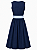 Vestido Dirndl Azul Marinho com Avental Azul Claro - Imagem 2