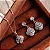 CONJUNTO CRAVEJADO DE ZIRCÔNIAS CRISTAIS - RÓDIO BRANCO (45CM+5CM) - Imagem 2