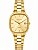 Seculus Dourado Aço Quadrado Minimalista 77335GPSVDA2 - Imagem 1