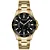 Seculus Masculino Aço Dourado Calendário 23729GPSVDA2 - Imagem 1