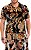 Camisa Masculina Estampada Manga Curta Viscose - Cheetah - Imagem 1