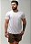 Kit 3 Camisetas Básicas Corte A Fio 100% Algodão - Brancas - Imagem 9