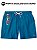 Novo Kit 3 Shorts Praia Coloridos Com Porta Cartão e Porta Óculos - Vinho, Laranja e Azul - Imagem 5
