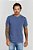 Camiseta Masculina de Malha Premium Básica Estonada - Azul - Imagem 1