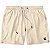 Shorts Microfibra Elastano Mega Confortável Lightweight Beige OffWhite - Imagem 1