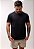 Kit 3 Camisetas Básicas Corte A Fio 100% Algodão - Preto - Imagem 5