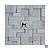Mosaico de Pedra São Tomé Branco Variadinho Telado 30x30 - 1 m² - Imagem 1