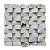 Mosaico de Pedra São Tomé Branco Rampinha 6x3 Telado 30x30 - 1 m² - Imagem 1