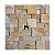 Mosaico de Pedra São Tomé Amarela Variadinho Telado 30x30 - 1 m² - Imagem 1