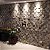 Mosaico de Pedra Luminárias Verde Variadão Telado 30x30 - 1 m² - Imagem 4