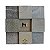 Mosaico de Pedra Luminárias Verde Xadrez 10x10 Telado 30x30 - 1 m² - Imagem 1