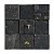 Mosaico de Pedra Ferro Preta Xadrez 10x10 Telado 30x30 - 1 m² - Imagem 1